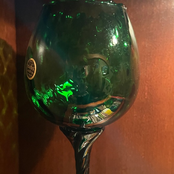 dabs made in Italy Empoli Optic Swirl Glass Vase - Picture 8 of 9